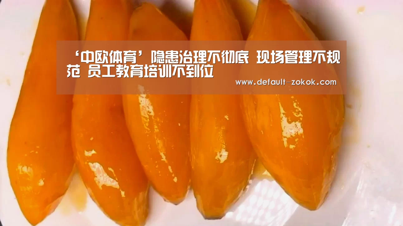 ‘中欧体育’隐患治理不彻底 现场管理不规范 员工教育培训不到位(图2) 中欧体育平台